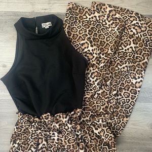 Cheetah Print Jumpsuit